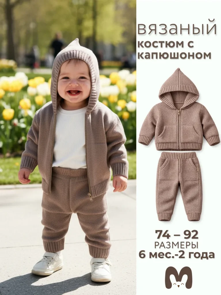Спортивный костюм вязаный 